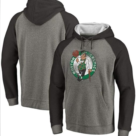 Fanatics Other - Fanatics Boston Celtics NBA Distressed Logo Gray Pullover Hoodie Mens Large